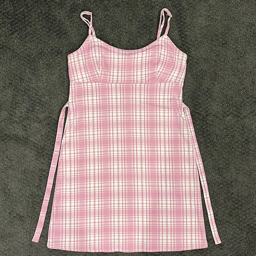 Pink Plaid Dress
